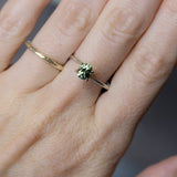 0.95CT FANCY PRECISION OVAL AUSTRALIAN SAPPHIRE, MINTY GREEN TEAL, 5.88X5MM