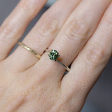 0.95CT FANCY PRECISION OVAL AUSTRALIAN SAPPHIRE, MINTY GREEN TEAL, 5.88X5MM