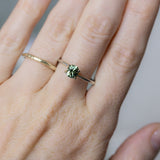 0.95CT FANCY PRECISION OVAL AUSTRALIAN SAPPHIRE, MINTY GREEN TEAL, 5.88X5MM