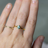 0.91CT OVAL PRECISION CUT AUSTRALIAN SAPPHIRE, AQUA PARTI TEAL, 6.37X4.79MM, UNHEATED