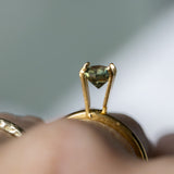 0.91CT OVAL PRECISION CUT AUSTRALIAN SAPPHIRE, AQUA PARTI TEAL, 6.37X4.79MM, UNHEATED