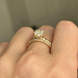 1.30ct Round Crown Jubilee® Cut Diamond 4-Prong Evergreen Solitaire with Embedded Diamonds in 14k Yellow Gold