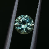 0.65CT PRECISION ROUND AUSTRALIAN SAPPHIRE, MINTY SPRING GREEN, 5.02X3.27MM