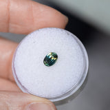 0.73CT OVAL AUSTRALIAN SAPPHIRE, PARTI TEAL GREEN, 6.29X4.60MM