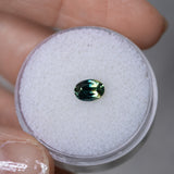 0.73CT OVAL AUSTRALIAN SAPPHIRE, PARTI TEAL GREEN, 6.29X4.60MM