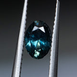 0.75CT OVAL AUSTRALIAN SAPPHIRE, DEEP TEAL, 6.7X4.7X3.26MM
