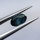 0.75CT OVAL AUSTRALIAN SAPPHIRE, DEEP TEAL, 6.7X4.7X3.26MM