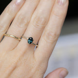 0.75CT OVAL AUSTRALIAN SAPPHIRE, DEEP TEAL, 6.7X4.7X3.26MM