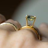 1.53CT RADIANT CUT MADAGASCAR SAPPHIRE, PARTI TEAL GREEN YELLOW, 6.28X5.92X3.89MM