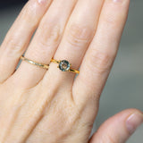 1.14CT ROUND MADAGASCAR SAPPHIRE, TEAL AND ORANGE BICOLOR, 6.15X3.76MM