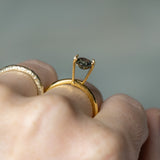 1.14CT ROUND MADAGASCAR SAPPHIRE, TEAL AND ORANGE BICOLOR, 6.15X3.76MM