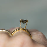 1.14CT ROUND MADAGASCAR SAPPHIRE, TEAL AND ORANGE BICOLOR, 6.15X3.76MM