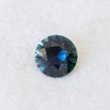2.36CT ROUND MADAGASCAR SAPPHIRE, DEEP OCEAN BLUE PARTI, 8.27X4.94MM