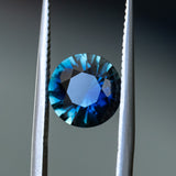 2.36CT ROUND MADAGASCAR SAPPHIRE, DEEP OCEAN BLUE PARTI, 8.27X4.94MM