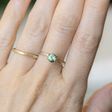 0.90CT ROUND MADAGASCAR SAPPHIRE, TEAL, 5.32X4.12MM