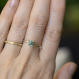 0.77CT ROUND MADAGASCAR SAPPHIRE, BRIGHT SKY BLUE WITH TEAL, 5.05X3.77MM