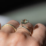 2.22CT PRECISION CUT PEAR MONTANA SAPPHIRE, LIGHT SPRING AND SEAFOAM GREEN, 10.24X7.31X4.61MM