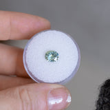 1.20CT PRECISION CUT OVAL MONTANA SAPPHIRE, LIGHT AQUA TEAL, 7.02X5.74X3.98MM