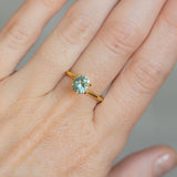 1.20CT PRECISION CUT OVAL MONTANA SAPPHIRE, LIGHT AQUA TEAL, 7.02X5.74X3.98MM