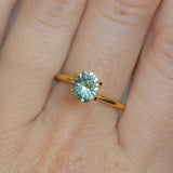 1.20CT PRECISION CUT OVAL MONTANA SAPPHIRE, LIGHT AQUA TEAL, 7.02X5.74X3.98MM