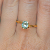 1.20CT PRECISION CUT OVAL MONTANA SAPPHIRE, LIGHT AQUA TEAL, 7.02X5.74X3.98MM