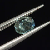 1.20CT PRECISION CUT OVAL MONTANA SAPPHIRE, LIGHT AQUA TEAL, 7.02X5.74X3.98MM