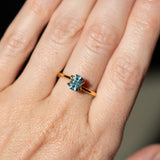 1.16CT PRECISION RADIANT CUT MONTANA SAPPHIRE, TEAL BLUE, 6.57X4.56X4.16MM