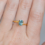 1.16CT PRECISION RADIANT CUT MONTANA SAPPHIRE, TEAL BLUE, 6.57X4.56X4.16MM