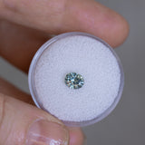 0.84CT FANCY OVAL PRECISION CUT MONTANA SAPPHIRE, SILVERY BLUE, 6.01X3.88MM