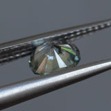 0.84CT FANCY OVAL PRECISION CUT MONTANA SAPPHIRE, SILVERY BLUE, 6.01X3.88MM