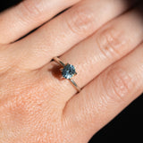 0.84CT FANCY OVAL PRECISION CUT MONTANA SAPPHIRE, SILVERY BLUE, 6.01X3.88MM