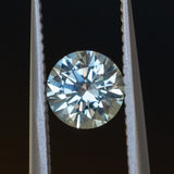 0.98CT PRECISION CUT ROUND MONTANA SAPPHIRE, SILVERY BLUE, 5.75X3.91MM