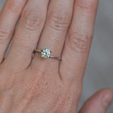 0.98CT PRECISION CUT ROUND MONTANA SAPPHIRE, SILVERY BLUE, 5.75X3.91MM