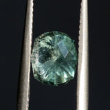 1.56CT FANCY ELONGATED PRECISION CUT CUSHION MONTANA SAPPHIRE, TEAL GREEN, 7.3X6.3X4.6MM