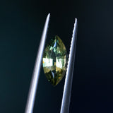 1.12CT MARQUISE AUSTRALIAN SAPPHIRE, PARTI GREEN YELLOW, 9.90X4.90MM, UNTREATED