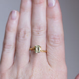 40% OFF 1.25CT EMERALD CUT AUSTRALIAN SAPPHIRE, LIGHT YELLOW-GREEN, 7.0X5.5MM, UNTREATED