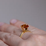 40% OFF 2.20CT EMERALD CUT MADAGASCAR SAPPHIRE, BICOLOR ORANGE AND YELLOW, 8.73X6.19X3.98MM