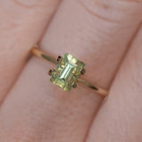 40% OFF 1.50CT BAGUETTE AUSTRALIAN SAPPHIRE, LIGHT YELLOW GREEN, 6.36X4.38X4.79MM