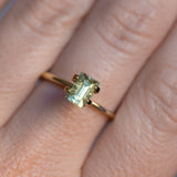 40% OFF 1.50CT BAGUETTE AUSTRALIAN SAPPHIRE, LIGHT YELLOW GREEN, 6.36X4.38X4.79MM