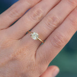 40% OFF 1.24CT SQUARE CUSHION MONTANA SAPPHIRE, LIGHT MINTY GREEN, 6X6X4.14MM