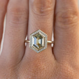 Bezel Set Diamond Halo, Stackable - Setting