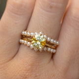 Lotus Six Prong Solitaire, Stackable -Setting