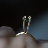 1.11CT ELONGATED "SCISSOR" CUSHION AUSTRALIAN SAPPHIRE, BICOLOR PARTI BLUE YELLOW GREEN, 7.31X4.47X3.53MM