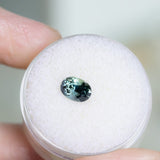 1.32CT OVAL SONGEAN SAPPHIRE, TEAL COLOR SHIFTING TO PURPLE, 7.02X5.10X4.93MM