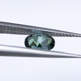 1.32CT OVAL SONGEAN SAPPHIRE, TEAL COLOR SHIFTING TO PURPLE, 7.02X5.10X4.93MM