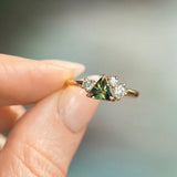 Mountainscape Diamond Cluster Ring - Low Profile Setting