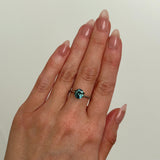 1.98CT OVAL PRECISION CUT MONTANA SAPPHIRE, OCEAN BLUE TEAL, 7.8X6.5MM