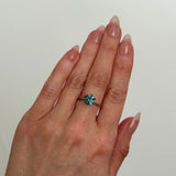 1.98CT OVAL PRECISION CUT MONTANA SAPPHIRE, OCEAN BLUE TEAL, 7.8X6.5MM