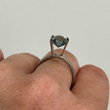 1.98CT OVAL PRECISION CUT MONTANA SAPPHIRE, OCEAN BLUE TEAL, 7.8X6.5MM