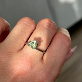 1.25CT TRILLION MONTANA SAPPHIRE, BRIGHT SPRING GREEN WITH YELLOW, 6.8MM